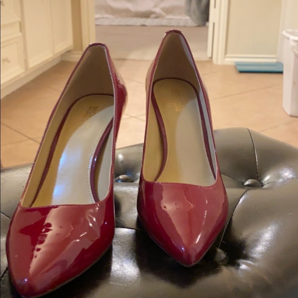 Michael Korda Red Block Heels